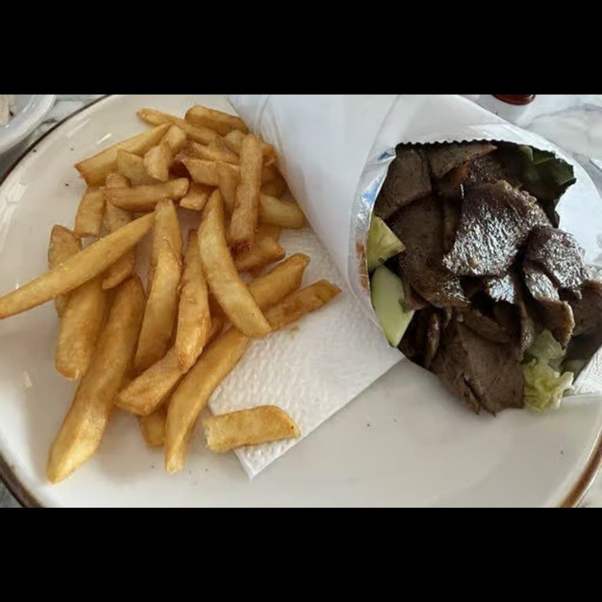 Gyro Pita Sandwich.