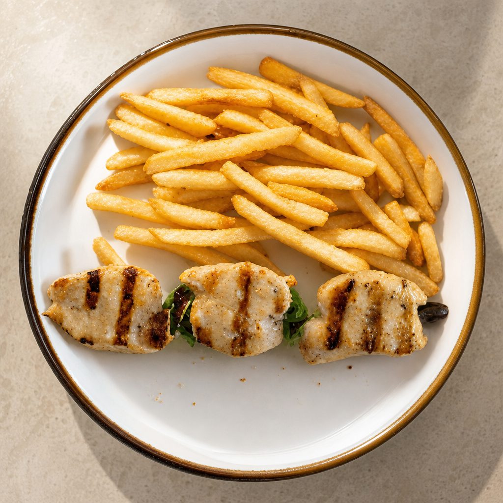Kids Chicken Plate.
